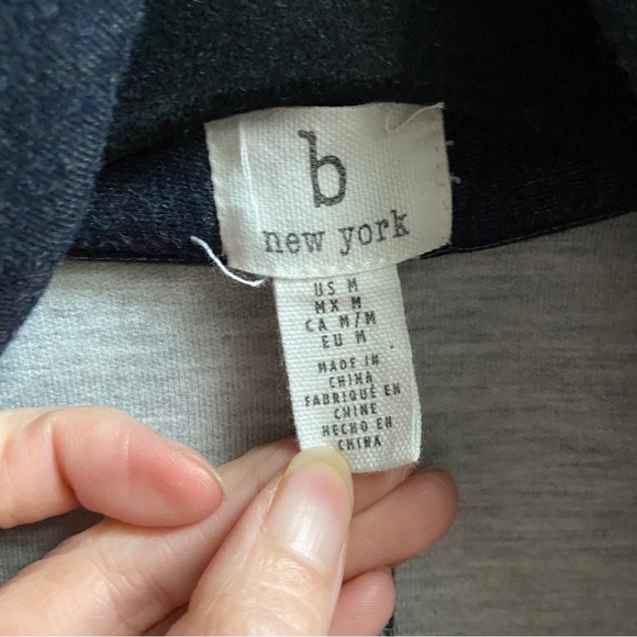 B New York open soft cotton blazer Sz M - Picture 5 of 8